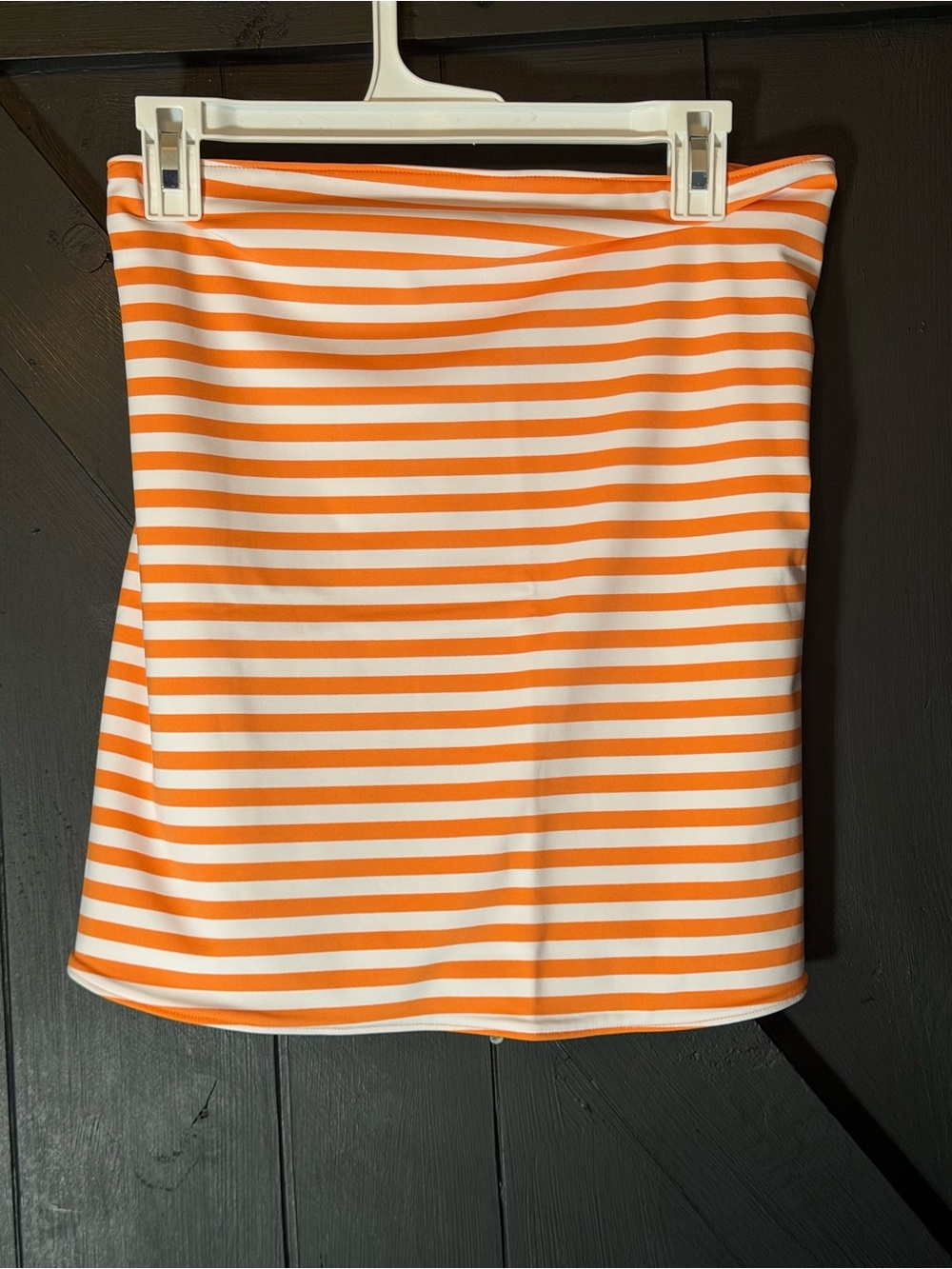 wild fable Orange & White Striped Tube Tank